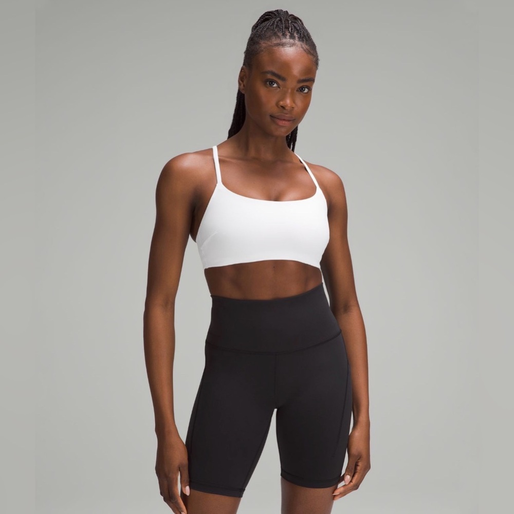 Lululemon Wunder Train Strappy Racer Bra *Light Support C/D Cup | White